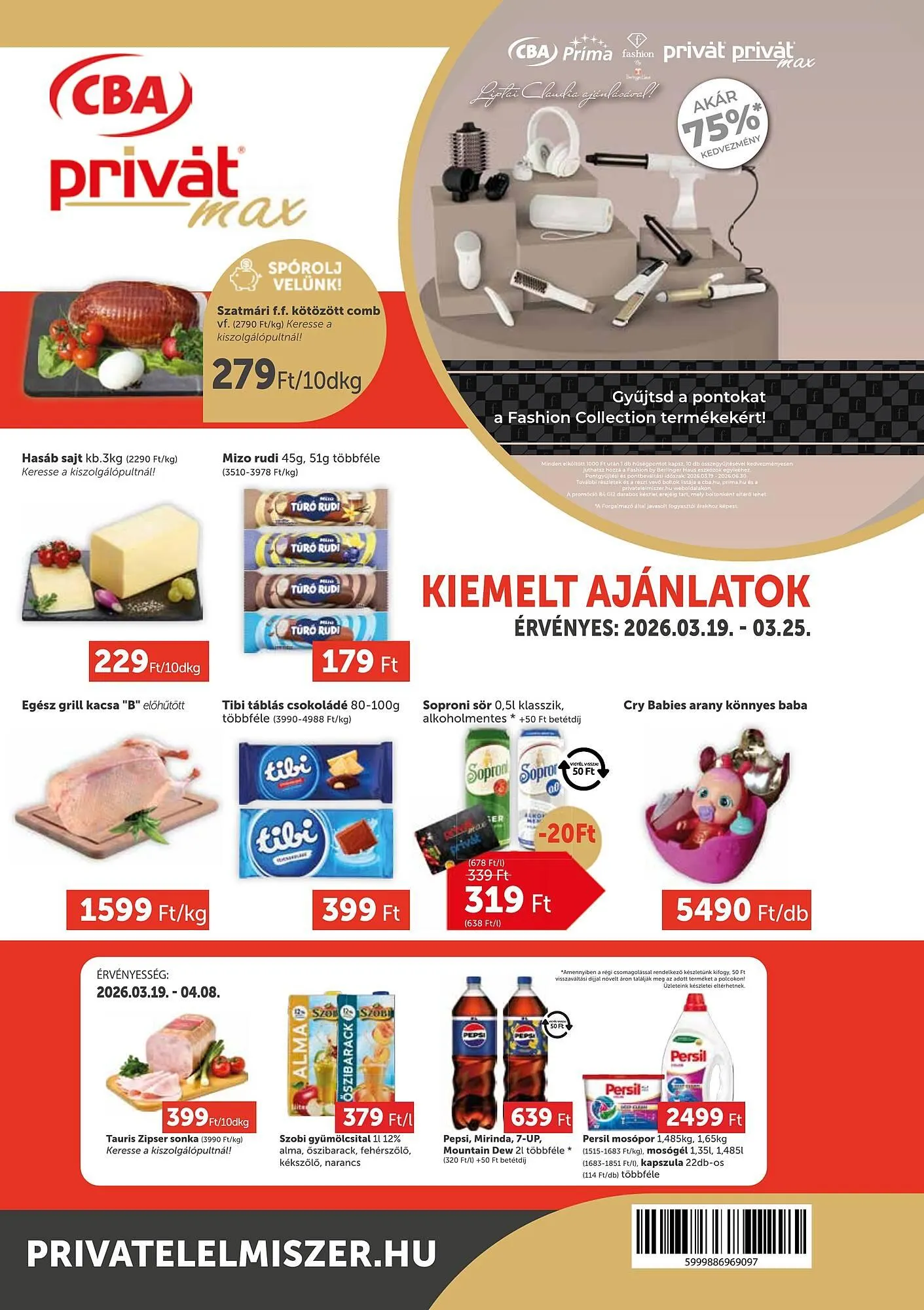 Katalógus PRIVÁT akciós újság március 19.-tól március 25.-ig 2026. - Oldal 1