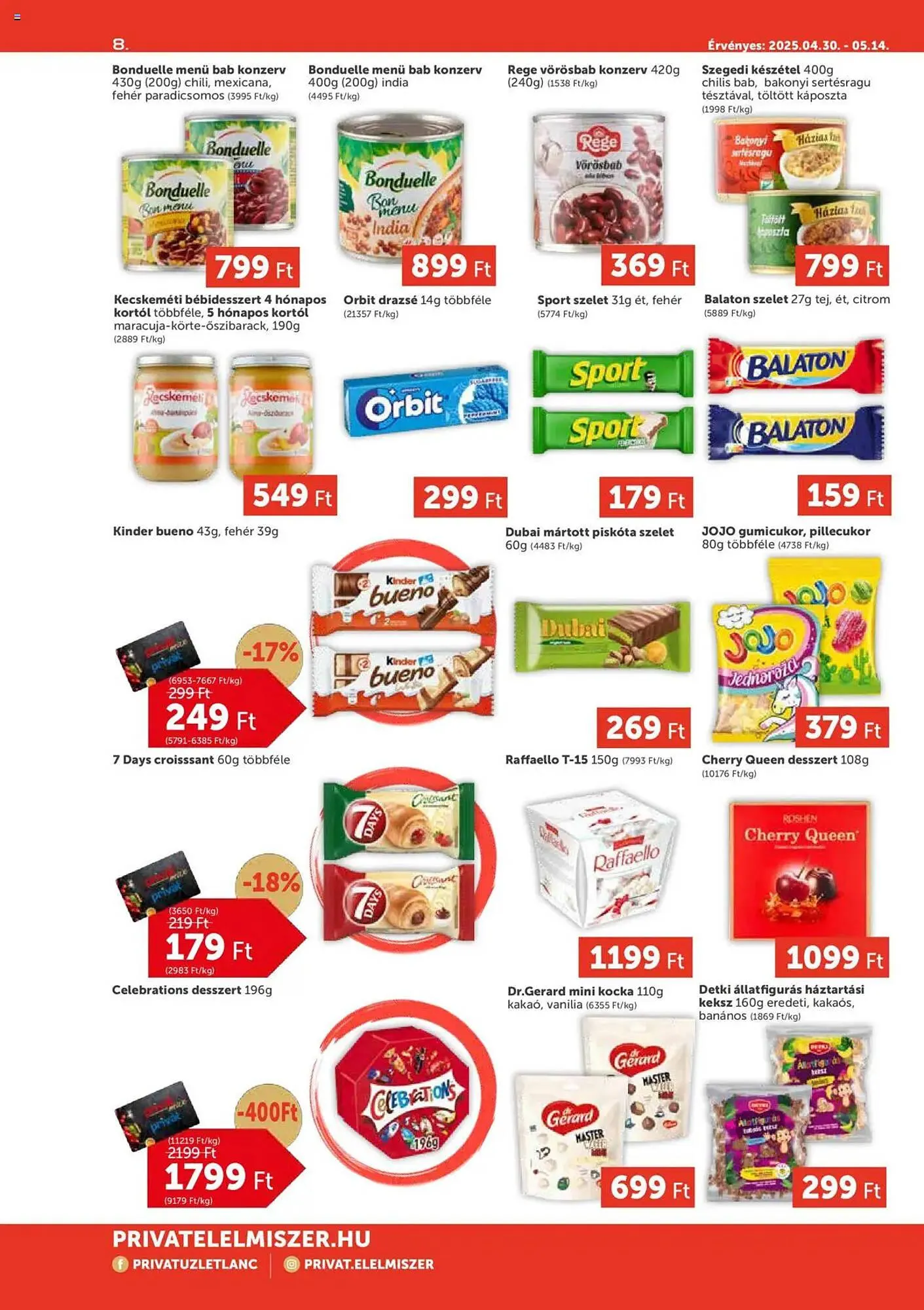 Katalógus PRIVÁT akciós újság április 30.-tól május 14.-ig 2025. - Oldal 8
