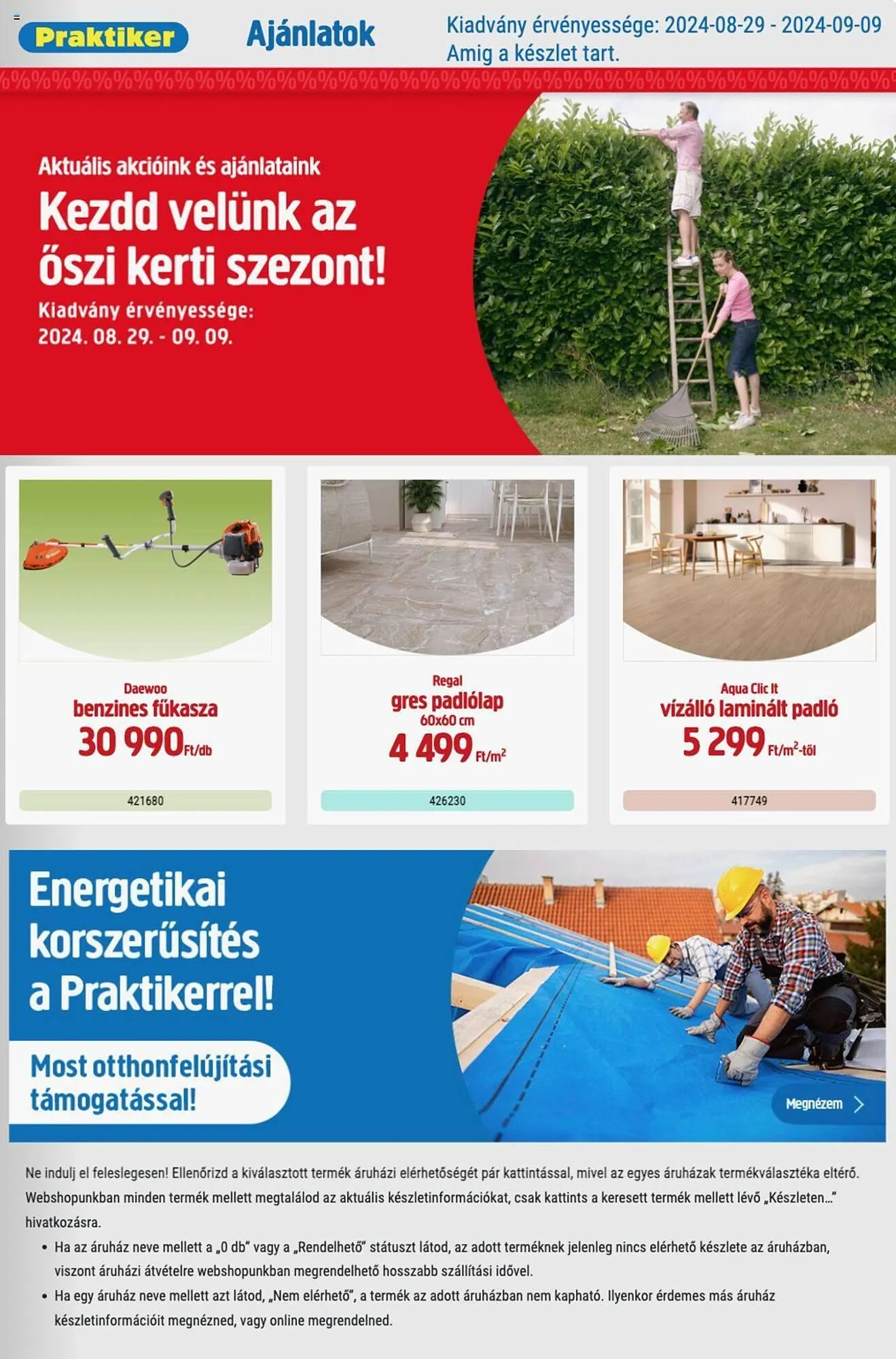 Katalógus Praktiker akciós újság augusztus 29.-tól szeptember 9.-ig 2024. - Oldal 1
