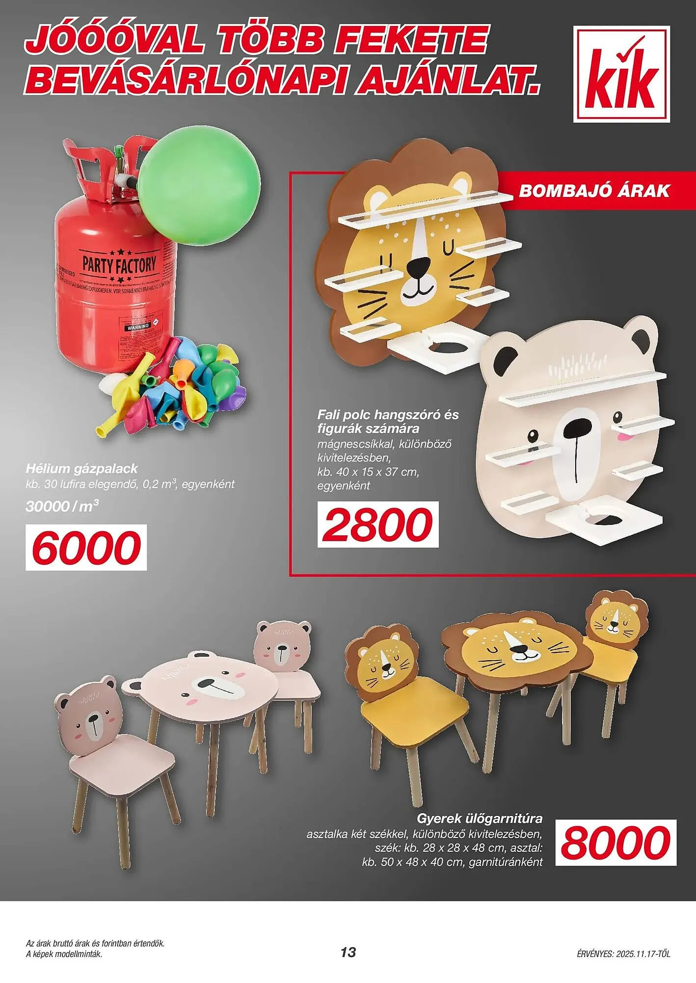 Katalógus Kik akciós újság november 17.-tól december 9.-ig 2025. - Oldal 13