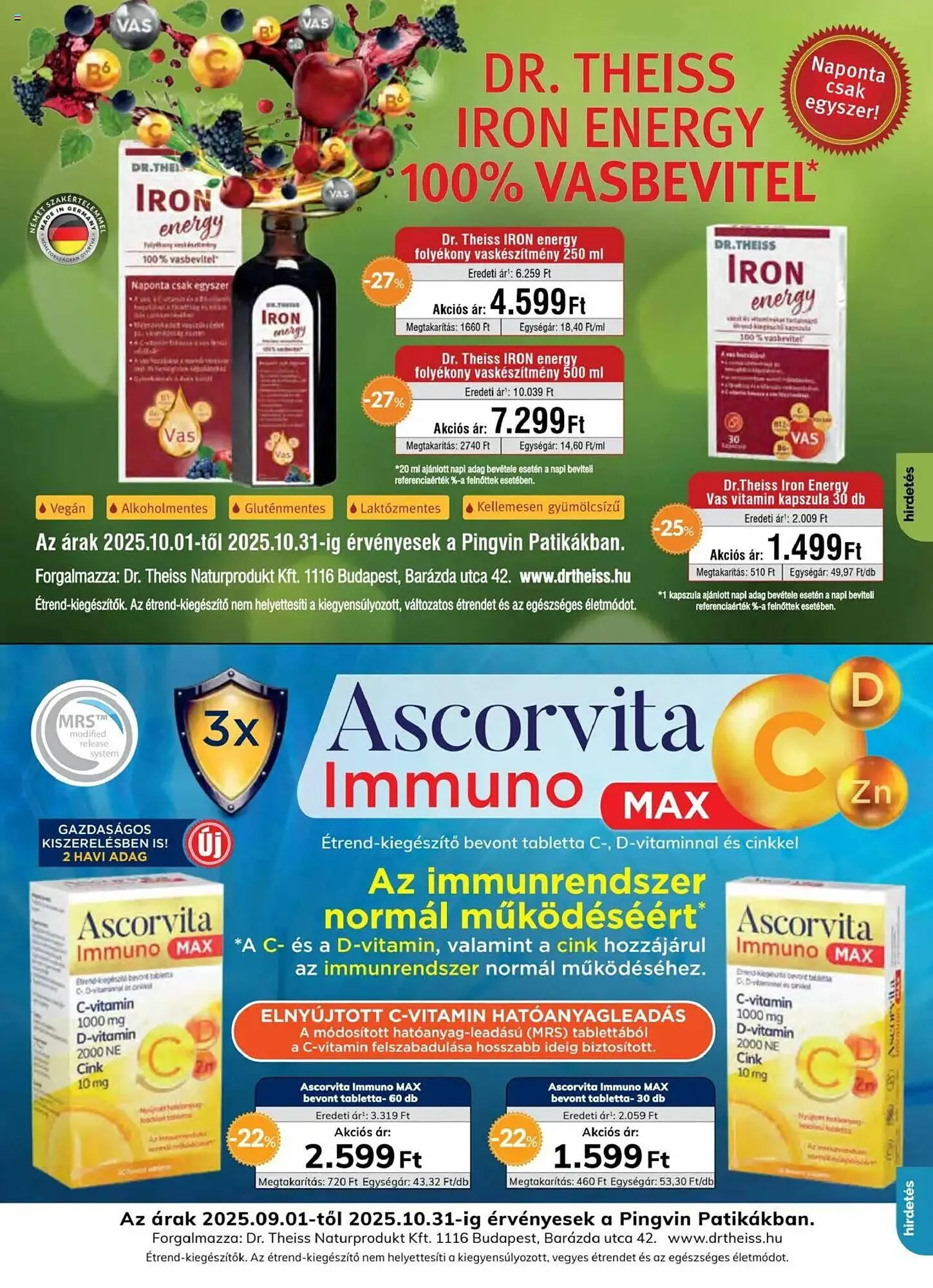 Katalógus Pingvin Patika akciós újság október 1.-tól október 31.-ig 2025. - Oldal 7
