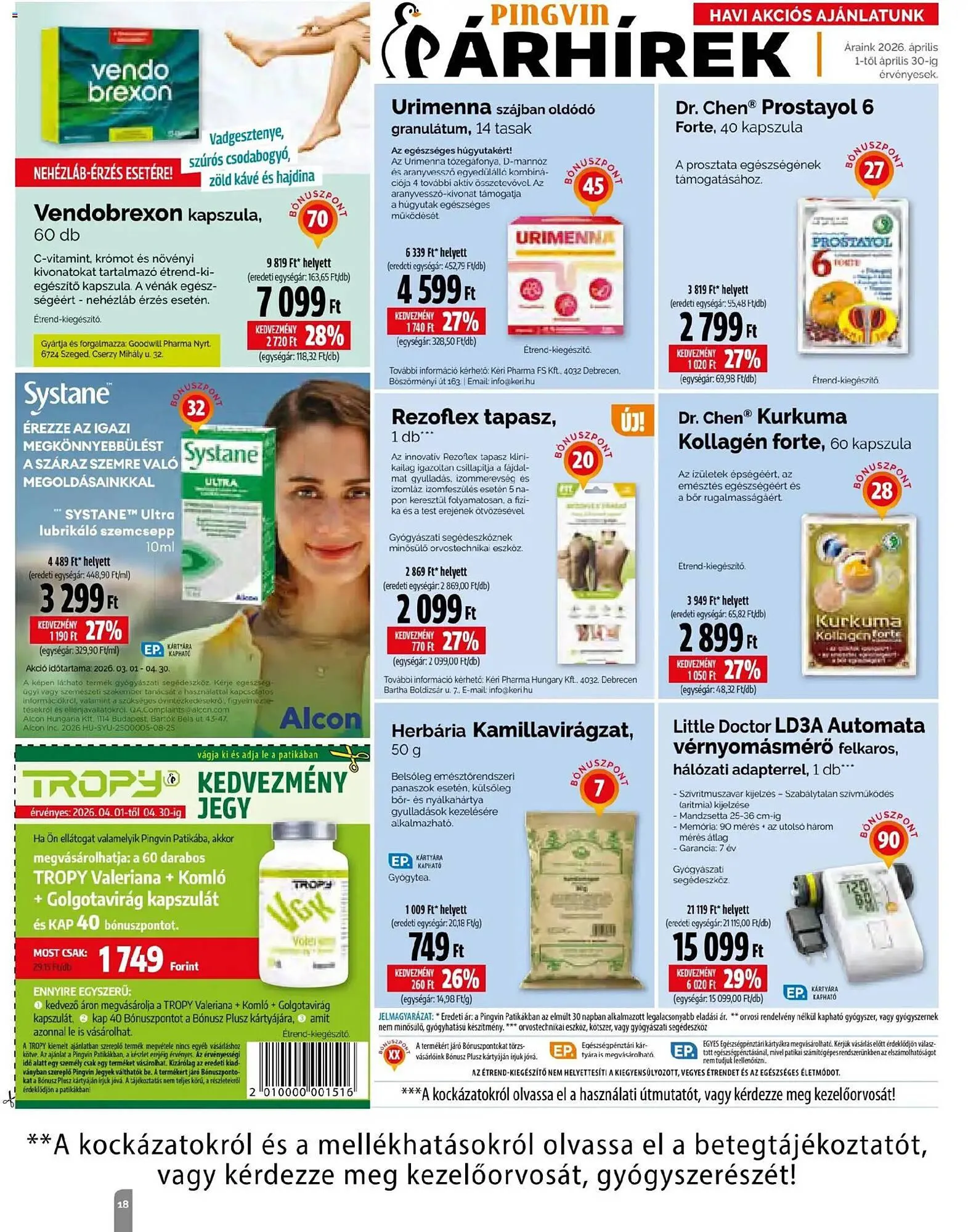 Katalógus Pingvin Patika akciós újság április 1.-tól április 30.-ig 2026. - Oldal 18