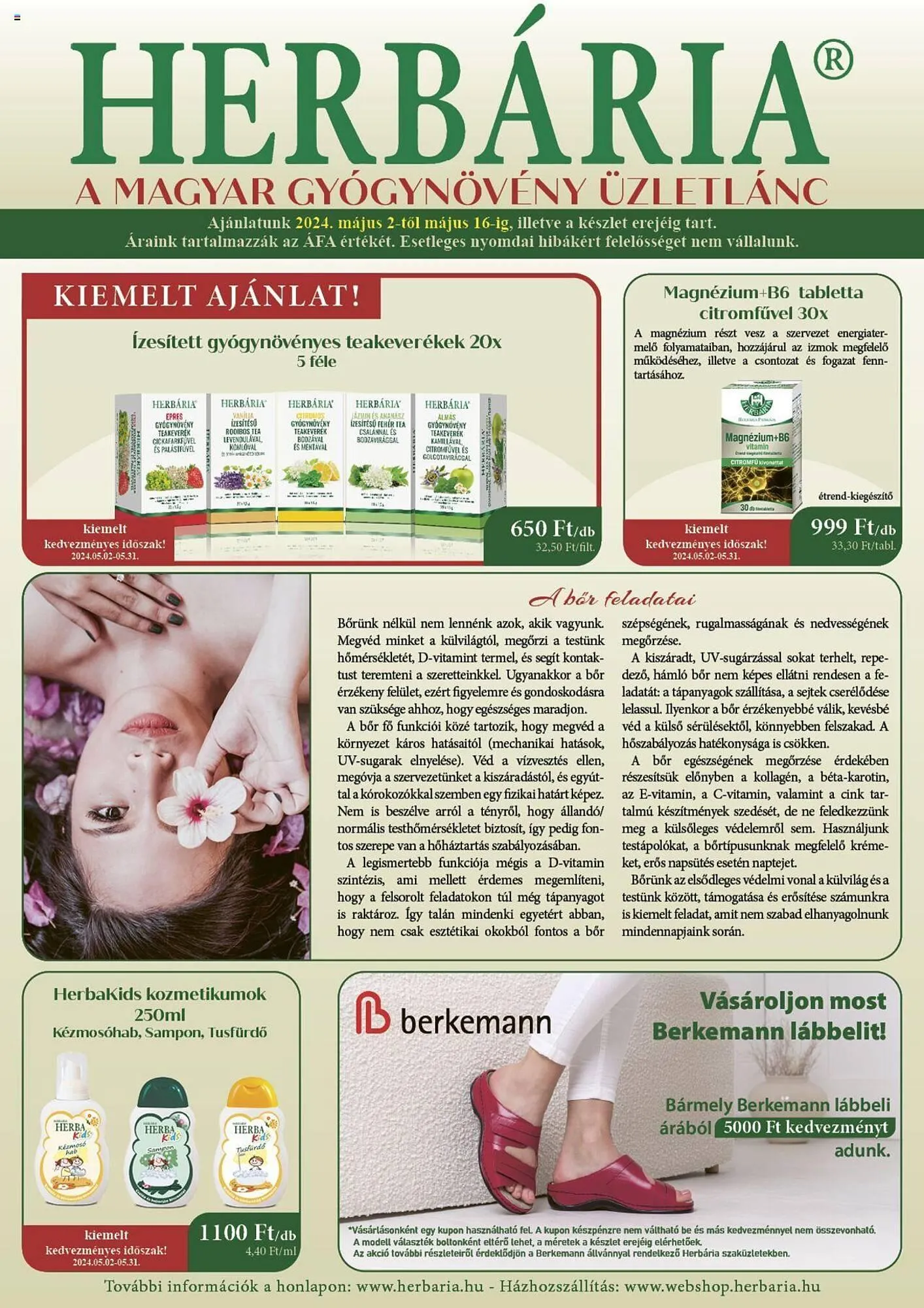 Herbária akciós újság - 1