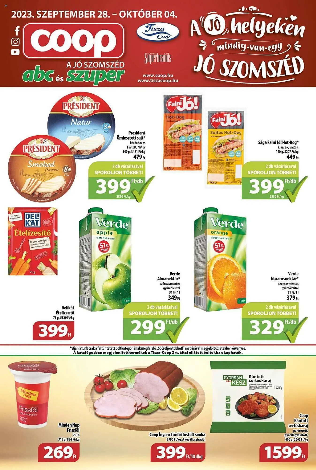 Katalógus Coop akciós újság szeptember 28.-tól október 4.-ig 2023. - Oldal 1