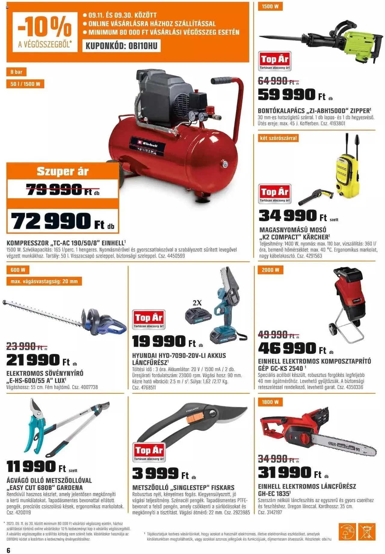 Katalógus OBI Akciós újság szeptember 1.-tól szeptember 30.-ig 2023. - Oldal 6