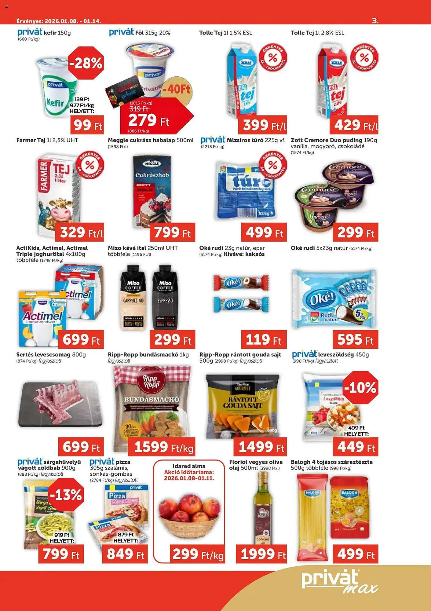 Katalógus PRIVÁT akciós újság január 8.-tól január 14.-ig 2026. - Oldal 3