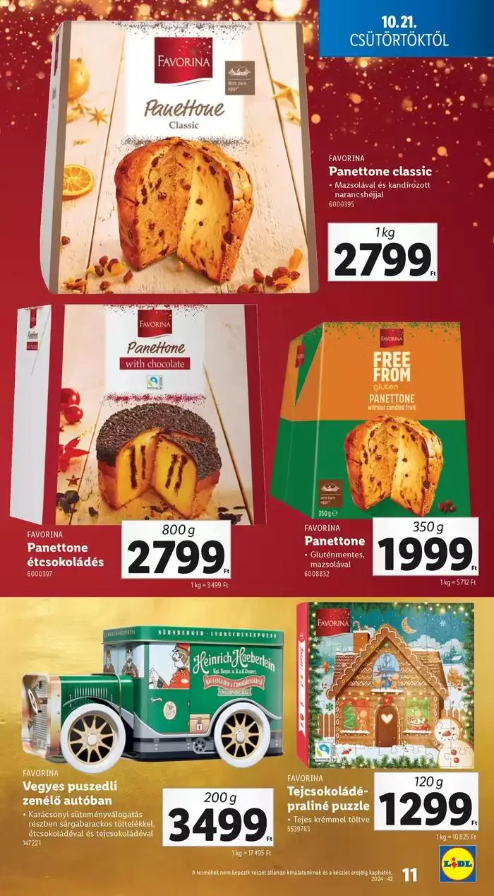 Katalógus Ünnepi édességkatalógus október 17.-tól december 31.-ig 2024. - Oldal 11