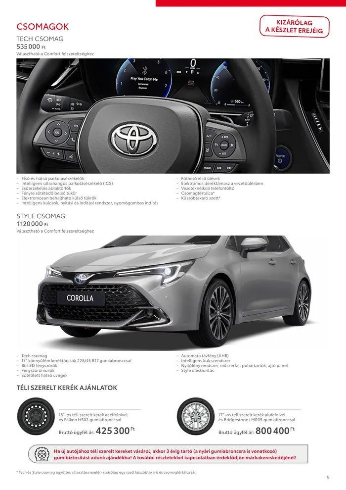 Katalógus Toyota Corolla Hatchback MC23 július 24.-tól július 24.-ig 2025. - Oldal 5