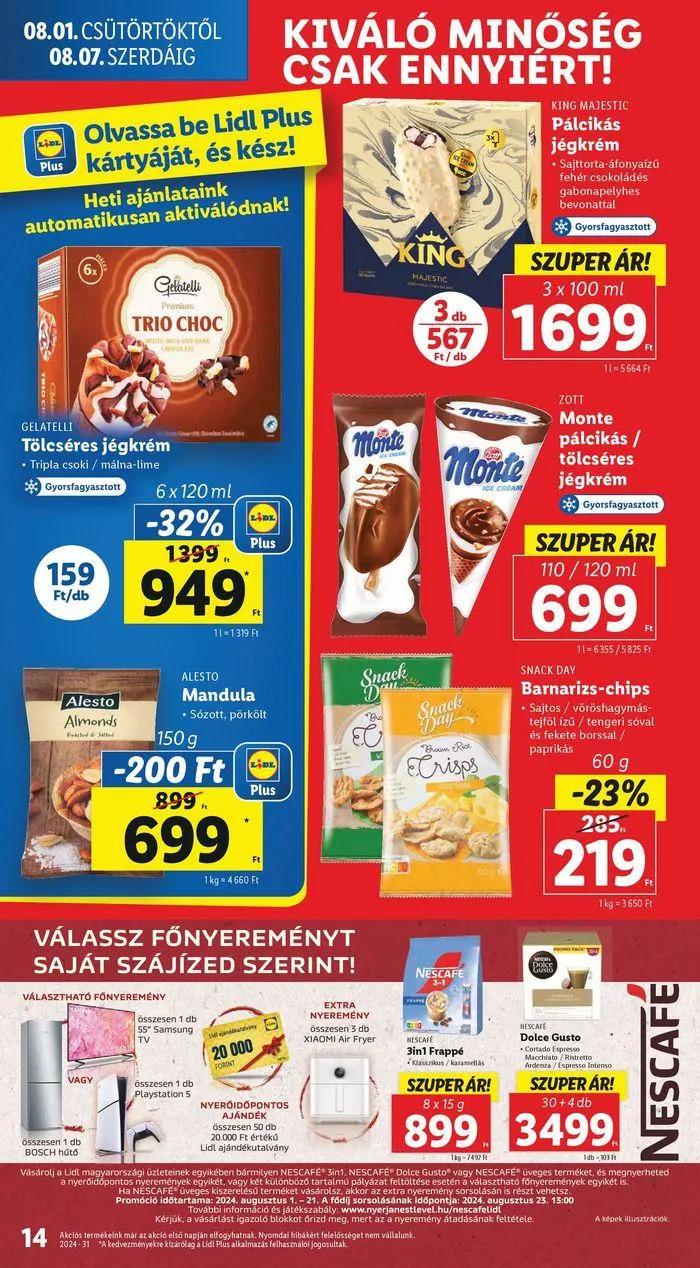 Katalógus Akciós újság – 31. hét augusztus 6.-tól augusztus 7.-ig 2024. - Oldal 14