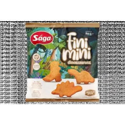 Sága Fini Mini Dinosaur Quick-Frozen, Breaded, Ready-Cooked Chicken Breast 800 g