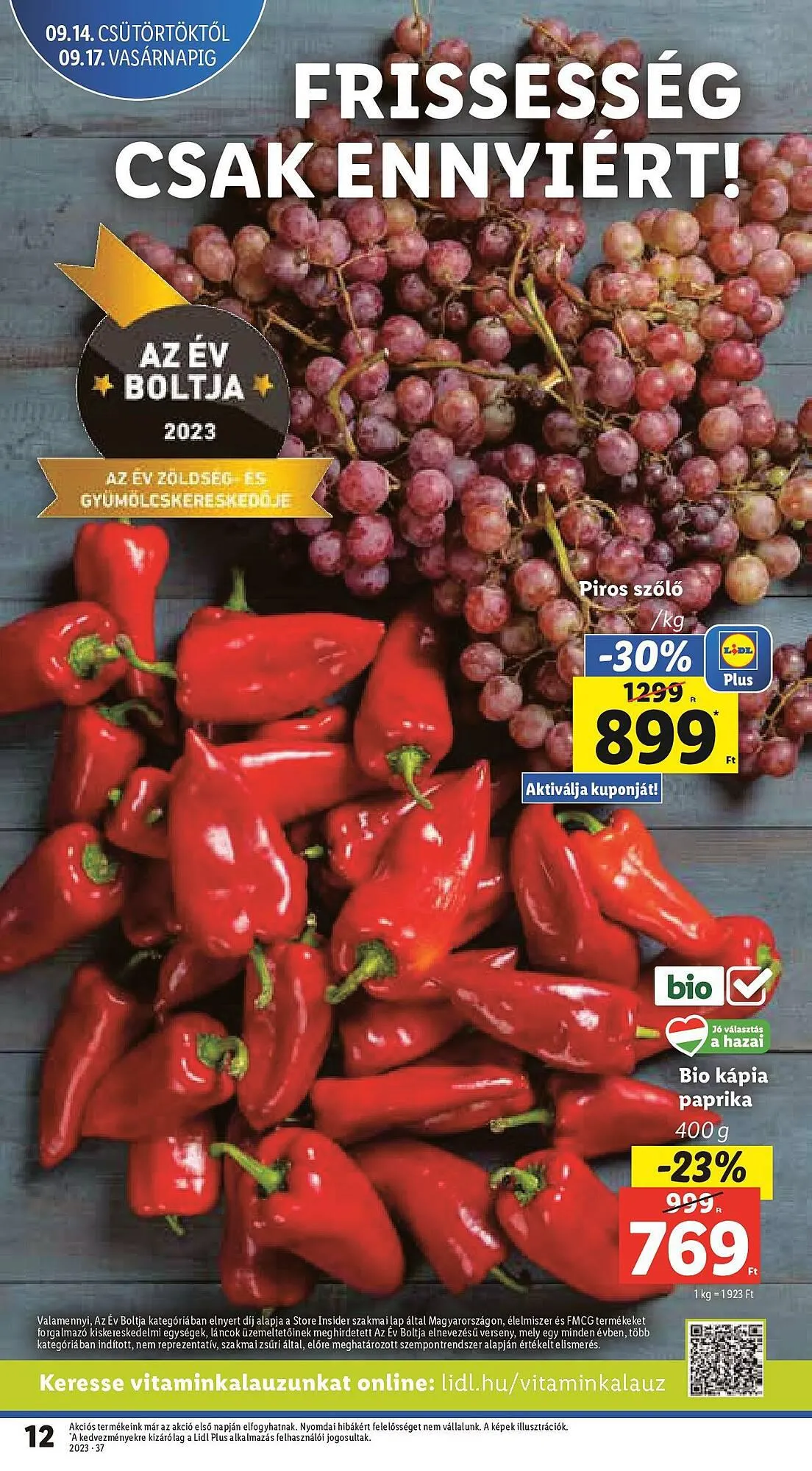 Katalógus Lidl akciós újság szeptember 14.-tól szeptember 20.-ig 2023. - Oldal 12