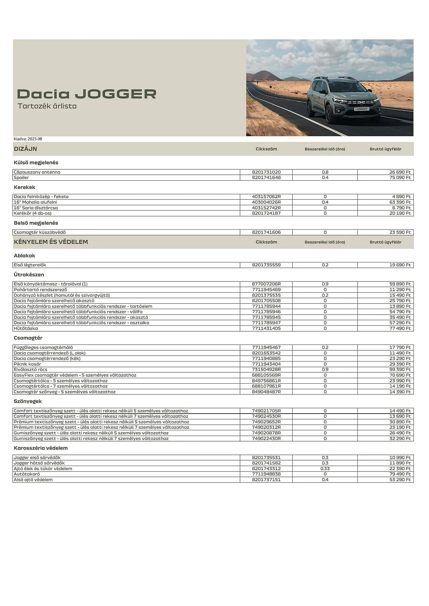 Dacia akciós újság - 1