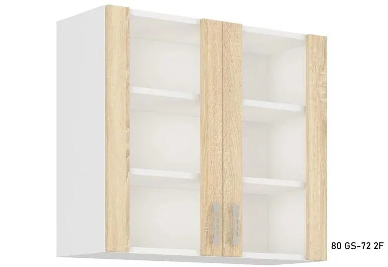 AVRIL üvegezett felső konyhaszekrény