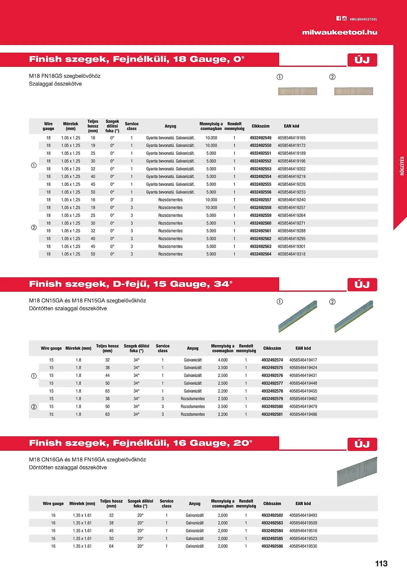 Katalógus Milwaukeetool akciós újság augusztus 14.-tól december 31.-ig 2024. - Oldal 113