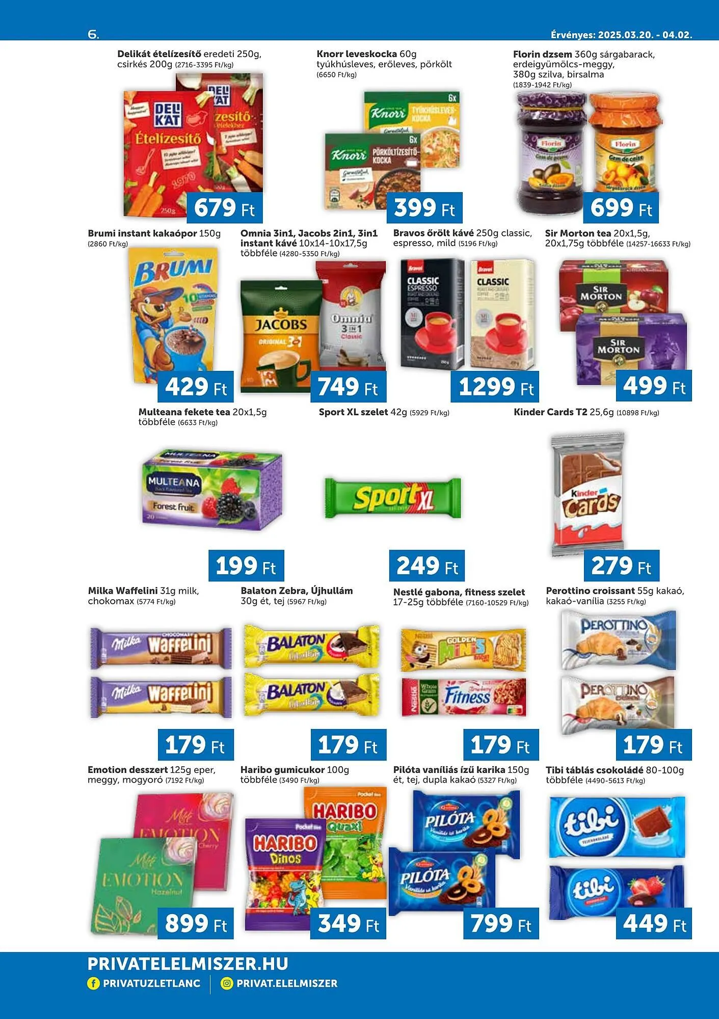 Katalógus PRIVÁT akciós újság március 20.-tól április 2.-ig 2025. - Oldal 6