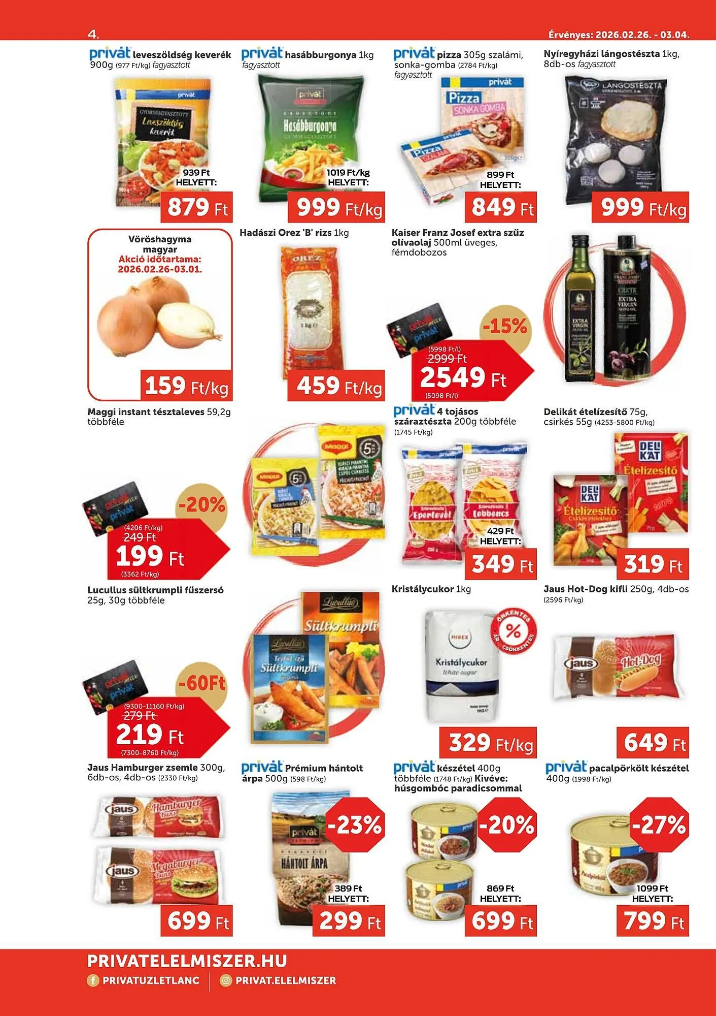 Katalógus PRIVÁT akciós újság február 26.-tól március 4.-ig 2026. - Oldal 4