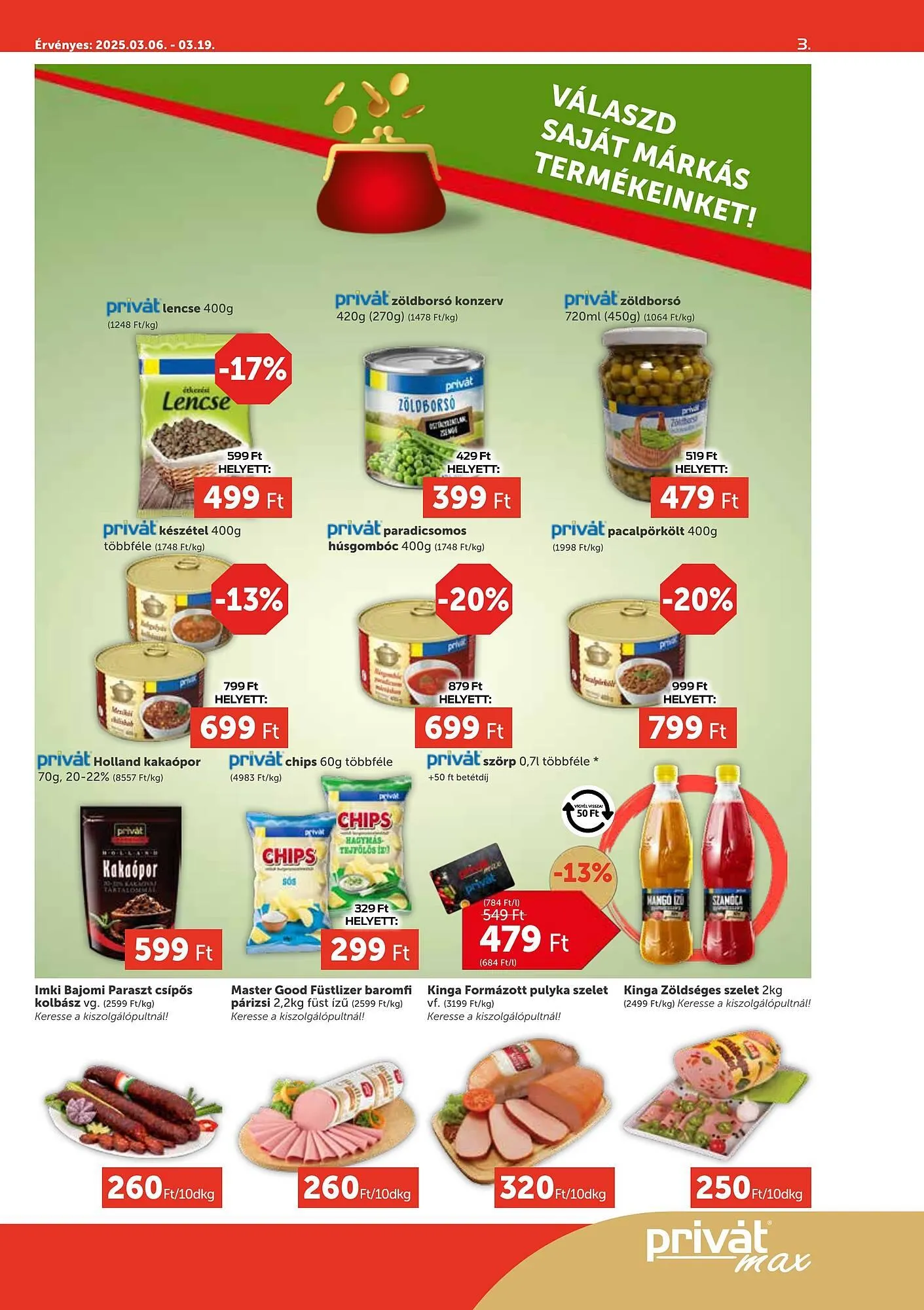 Katalógus PRIVÁT akciós újság március 6.-tól március 19.-ig 2025. - Oldal 3