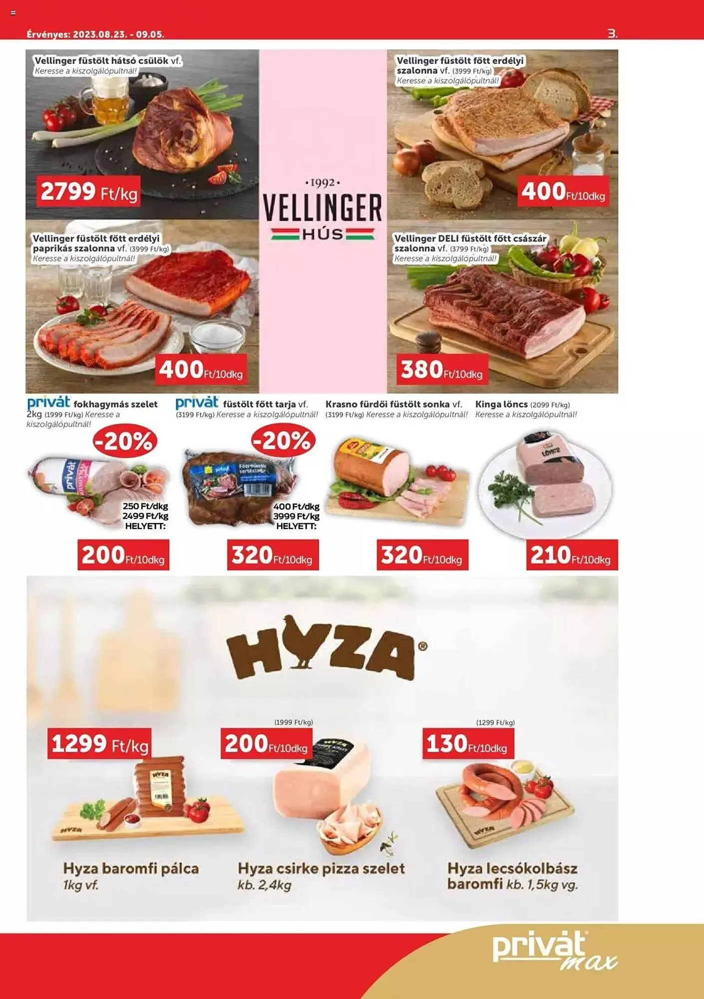 Katalógus PRIVÁT akciós újság augusztus 23.-tól szeptember 5.-ig 2023. - Oldal 3