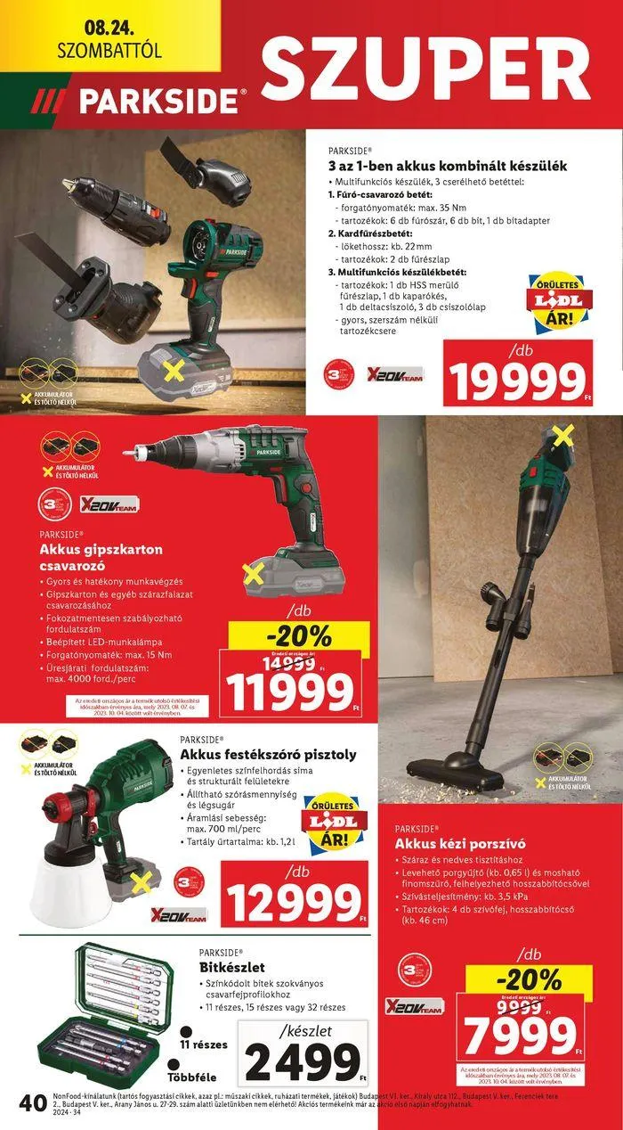 Katalógus Akciós újság – 34. hét augusztus 22.-tól augusztus 28.-ig 2024. - Oldal 40