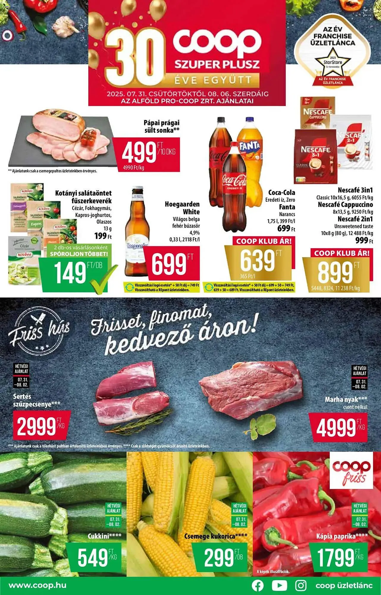 Katalógus Coop akciós újság július 31.-tól augusztus 6.-ig 2025. - Oldal 1