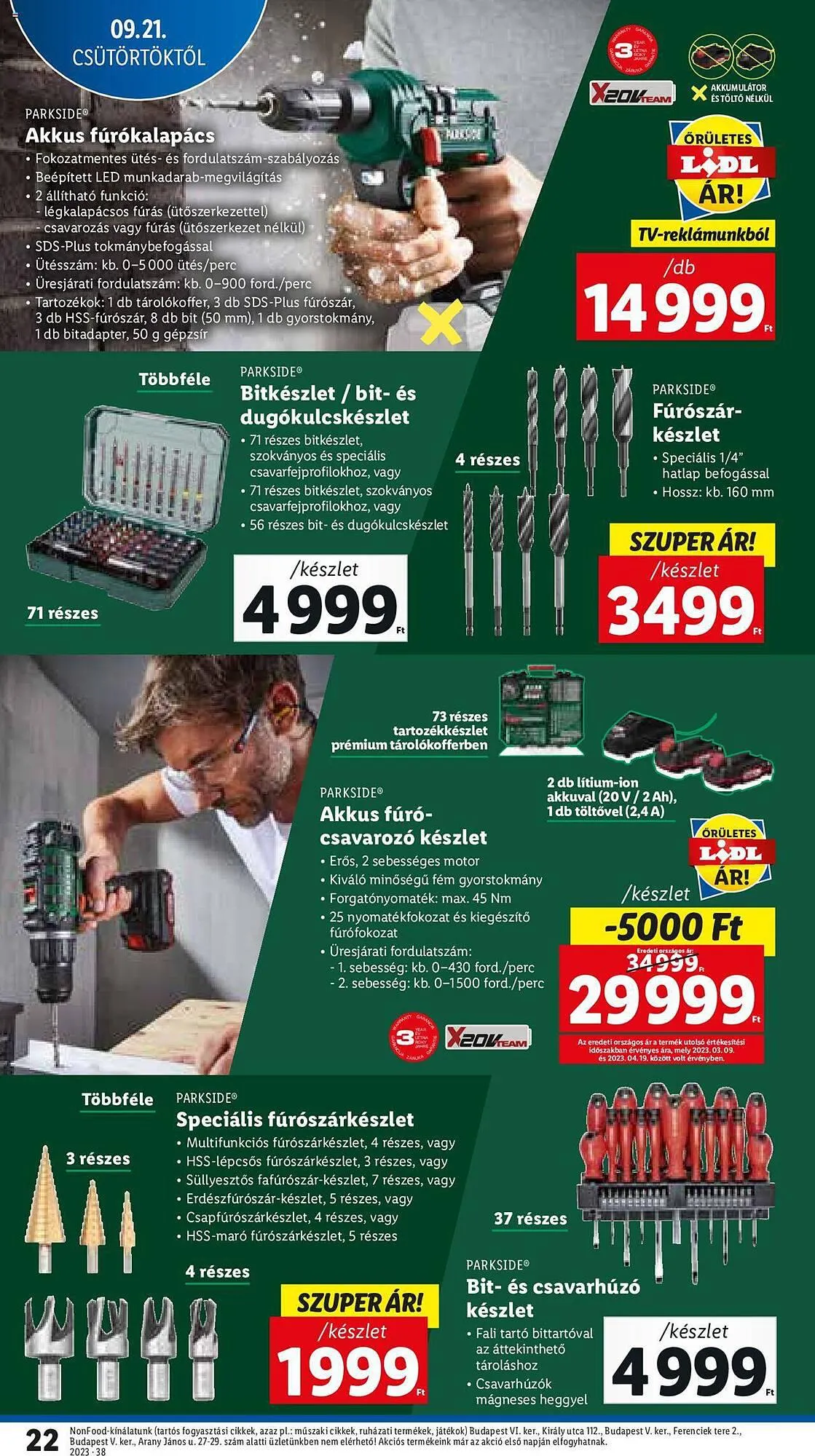Katalógus Lidl akciós újság szeptember 21.-tól szeptember 27.-ig 2023. - Oldal 22