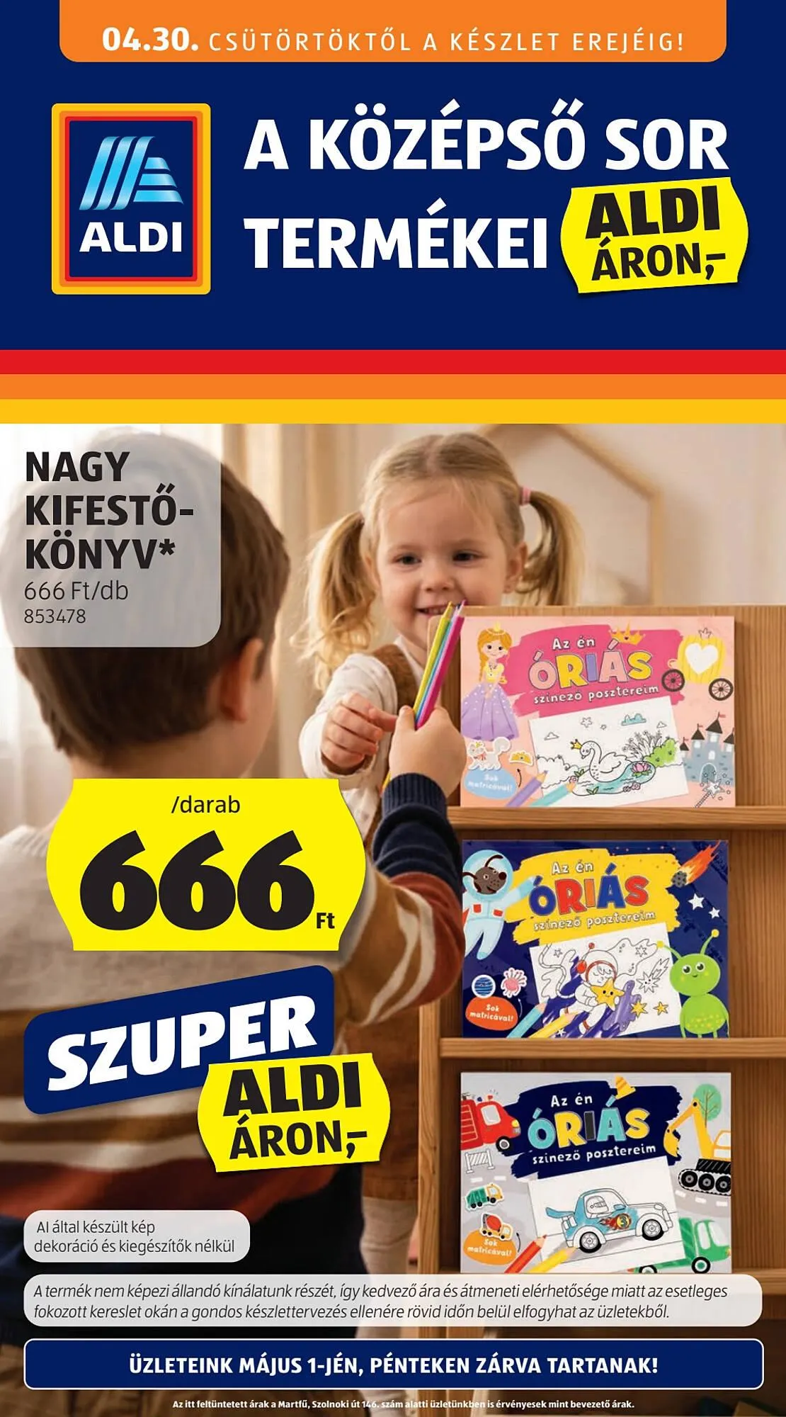 Katalógus ALDI akciós újság április 30.-tól május 5.-ig 2026. - Oldal 1