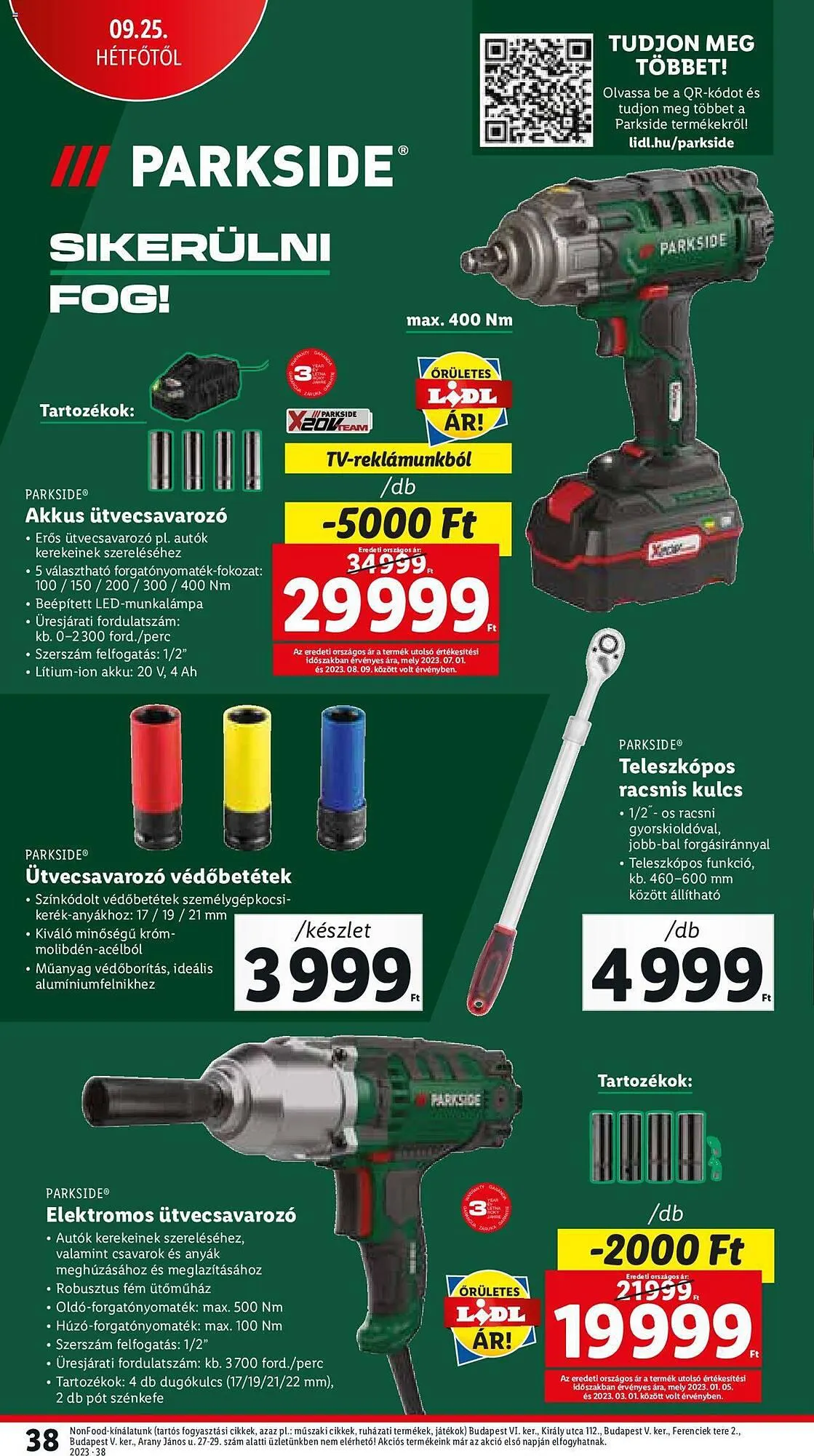 Katalógus Lidl akciós újság szeptember 21.-tól szeptember 27.-ig 2023. - Oldal 38