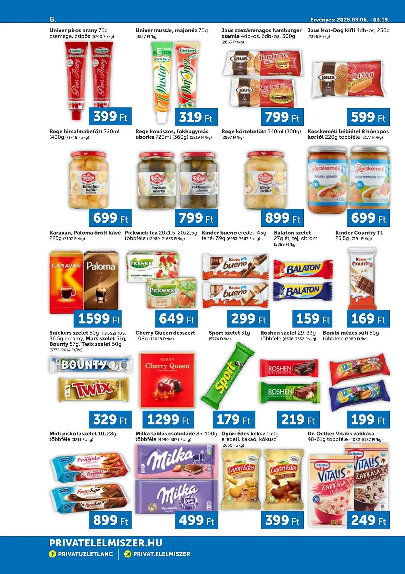 Katalógus PRIVÁT akciós újság március 6.-tól március 19.-ig 2025. - Oldal 6