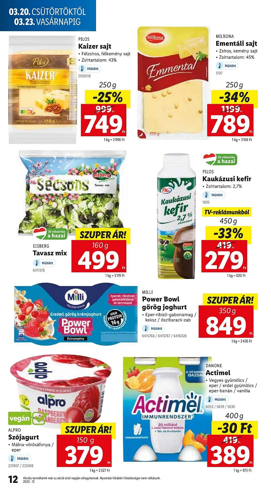 Katalógus Lidl akciós újság március 20.-tól március 26.-ig 2025. - Oldal 12