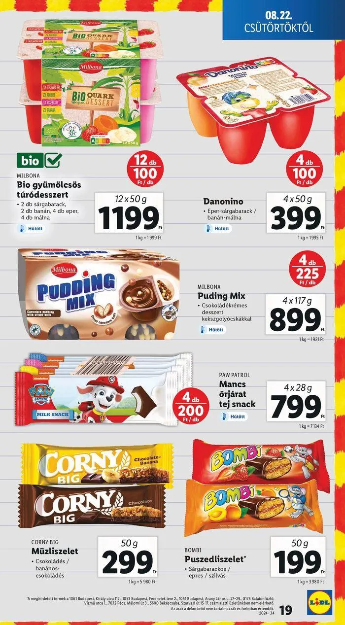 Katalógus Akciós újság – 34. hét augusztus 22.-tól augusztus 28.-ig 2024. - Oldal 19