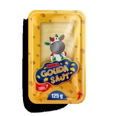 Riska Fat Semi-Hard Sliced Gouda Cheese 125 g