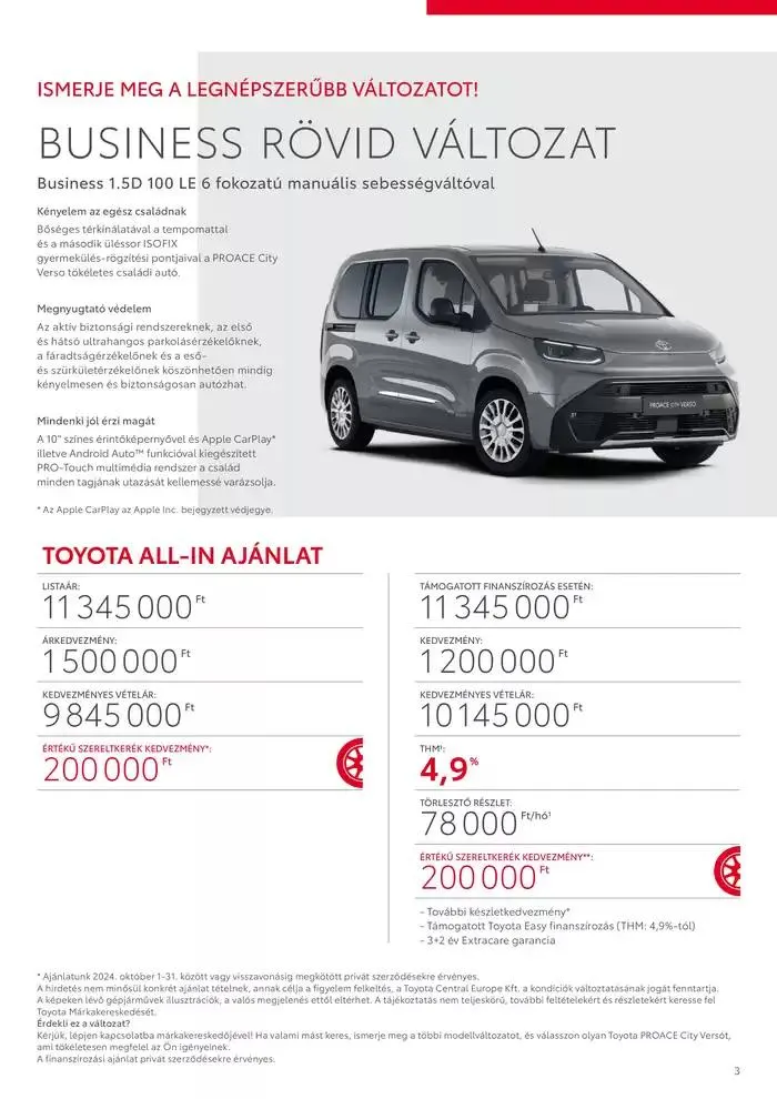 Katalógus Toyota Proace City Verso ICE október 4.-tól október 4.-ig 2025. - Oldal 3