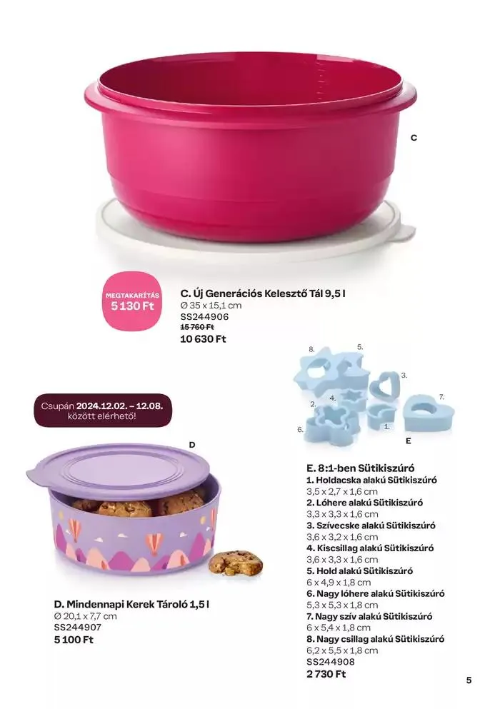 Katalógus Tupperware December 2024 december 6.-tól december 20.-ig 2024. - Oldal 5