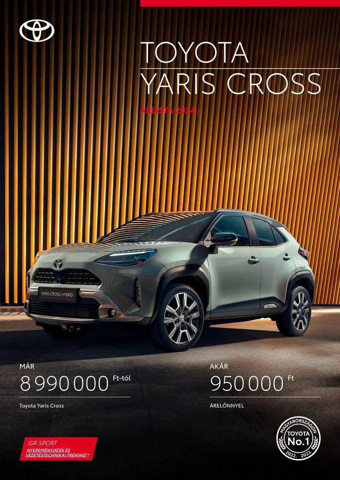 Katalógus Toyota Új YARIS CROSS július 24.-tól július 24.-ig 2025. - Oldal 1