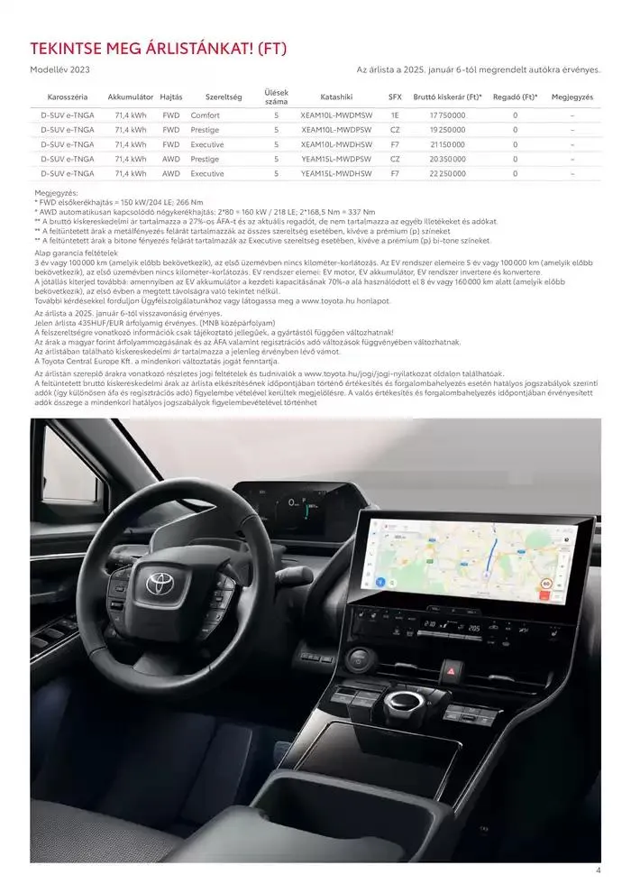 Katalógus Toyota bZ4X MY23 január 25.-tól január 25.-ig 2026. - Oldal 4