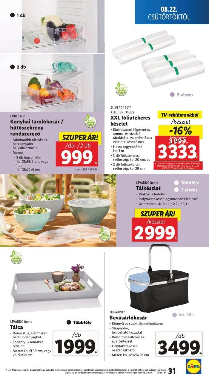 Katalógus Akciós újság – 34. hét augusztus 22.-tól augusztus 28.-ig 2024. - Oldal 31