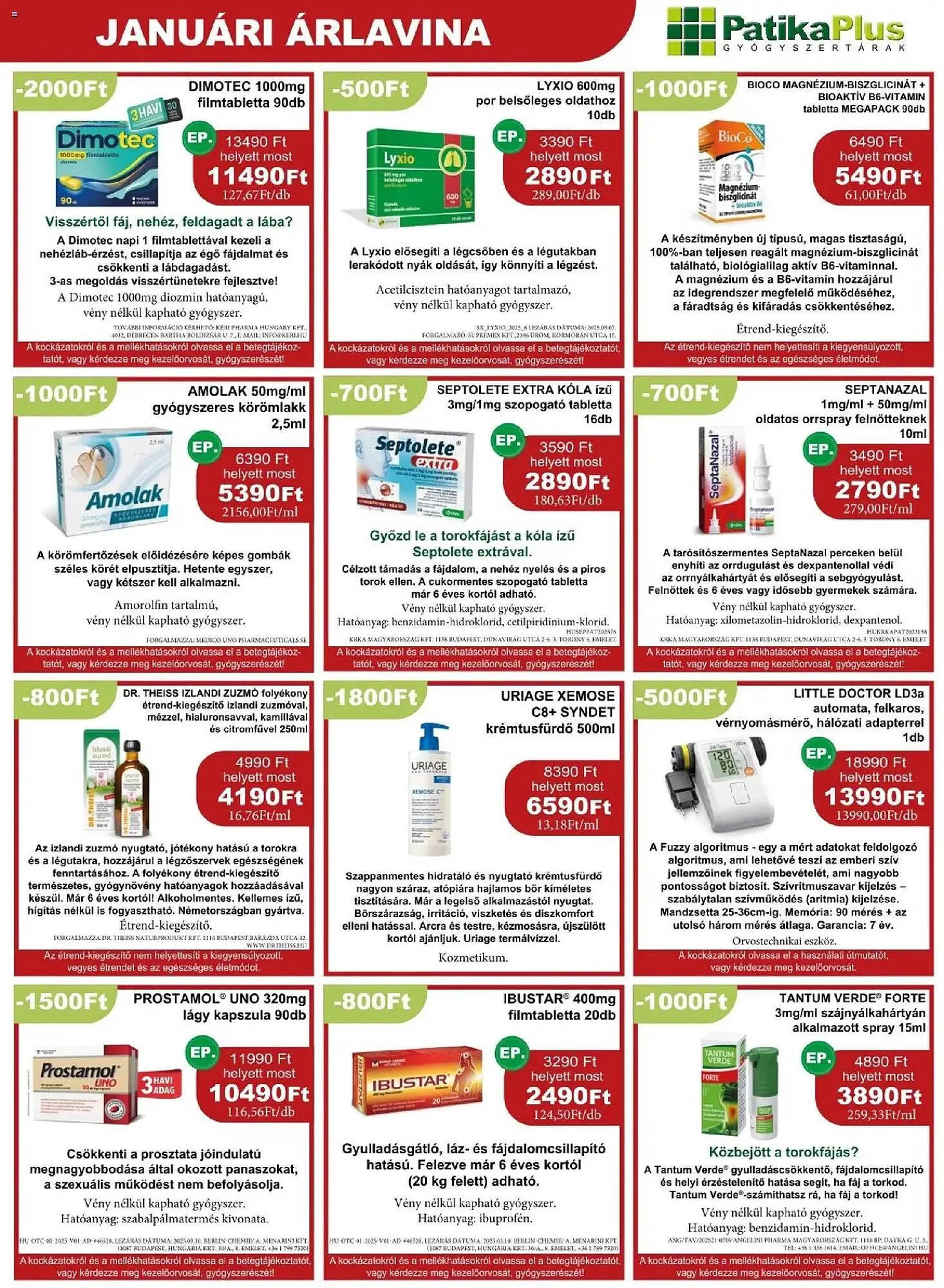 Katalógus PatikaPlus akciós újság január 1.-tól január 31.-ig 2026. - Oldal 7