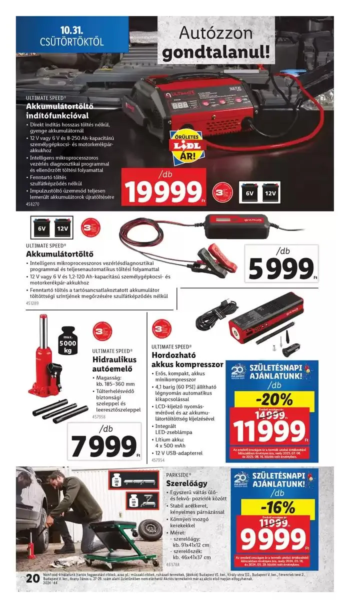 Katalógus Akciós újság – 44. hét október 31.-tól november 6.-ig 2024. - Oldal 20
