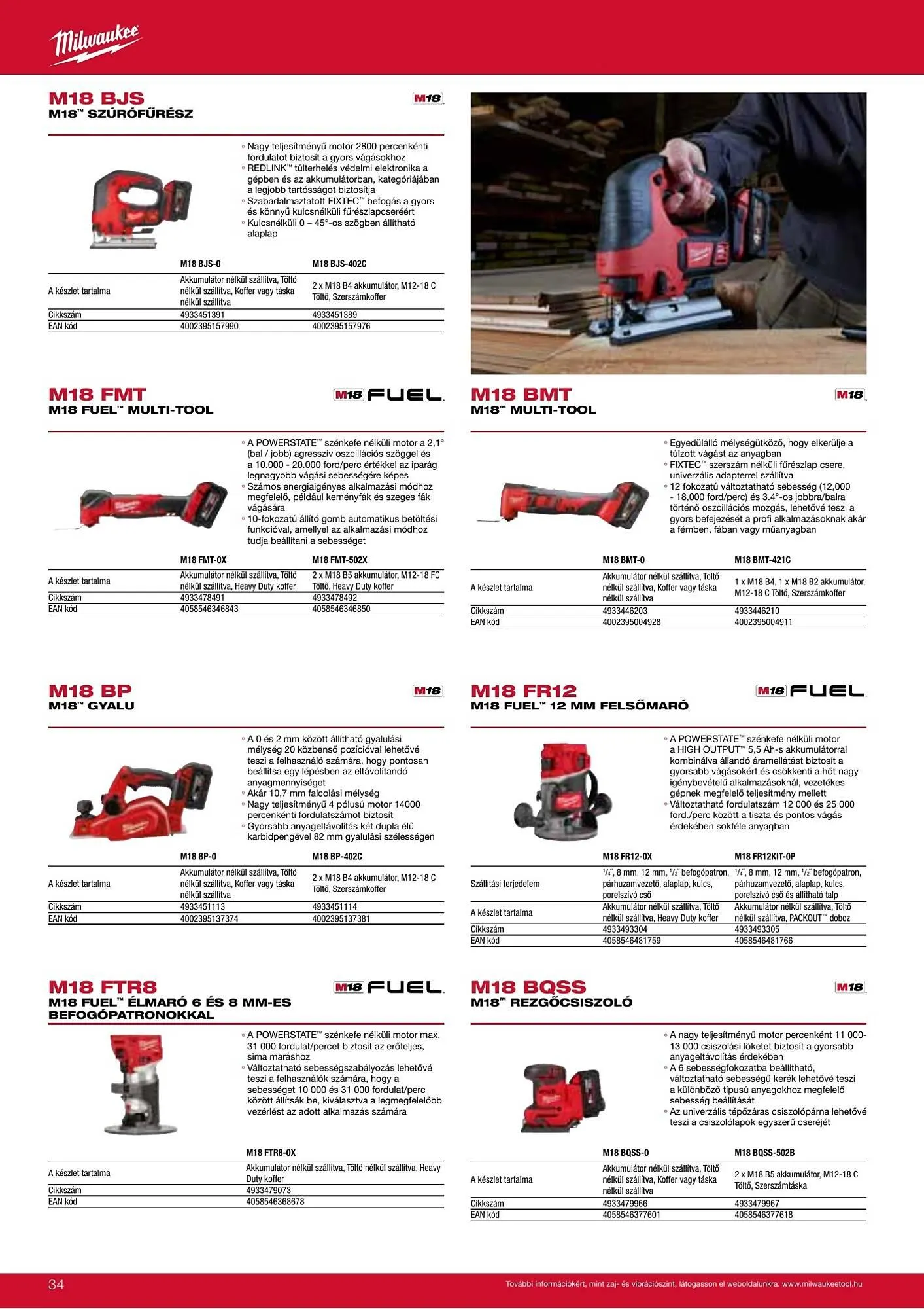 Katalógus Milwaukeetool akciós újság augusztus 14.-tól december 31.-ig 2025. - Oldal 34