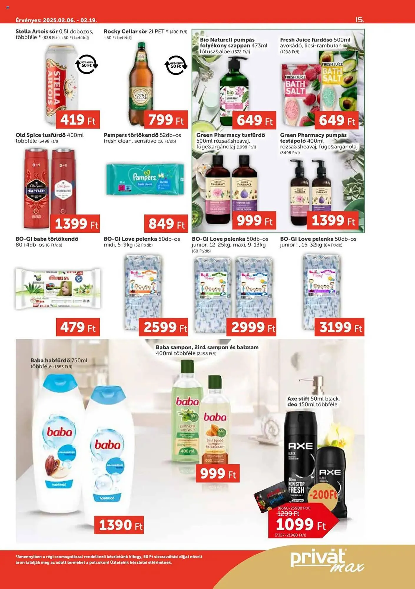Katalógus PRIVÁT akciós újság február 6.-tól február 19.-ig 2025. - Oldal 15