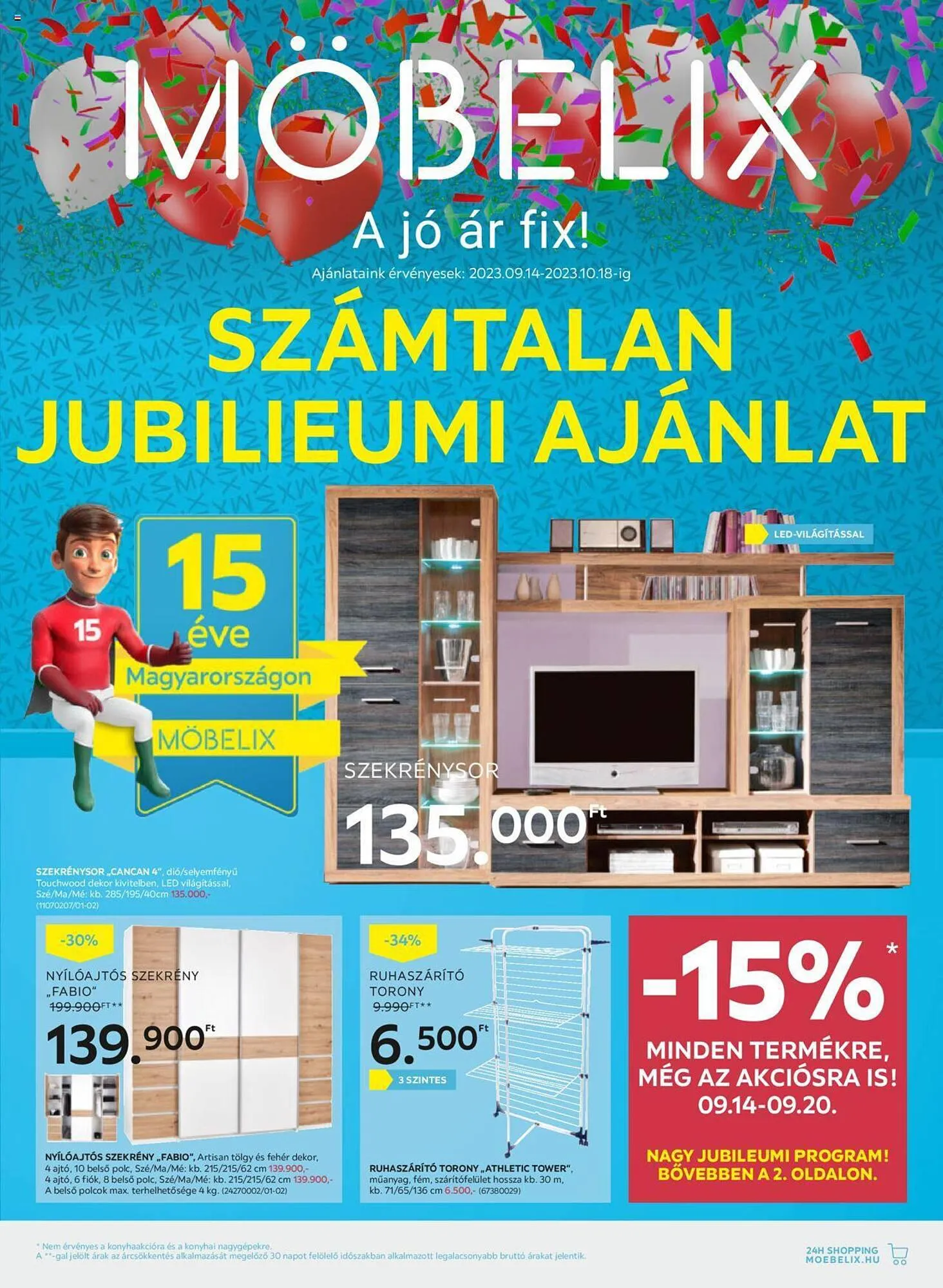 Katalógus Möbelix akciós újság szeptember 14.-tól október 18.-ig 2023. - Oldal 1