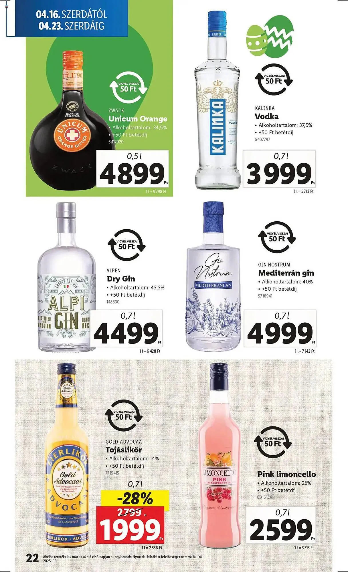 Katalógus Lidl akciós újság április 16.-tól április 22.-ig 2025. - Oldal 22