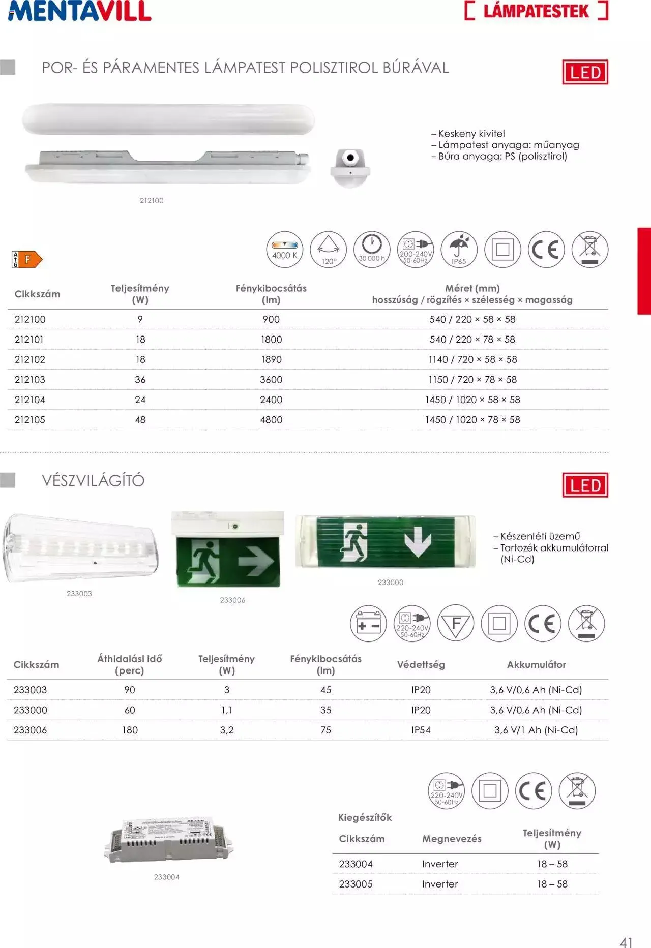 Katalógus Mentavill - Termékkatalógus 2022-2023 december 21.-tól december 31.-ig 2024. - Oldal 43