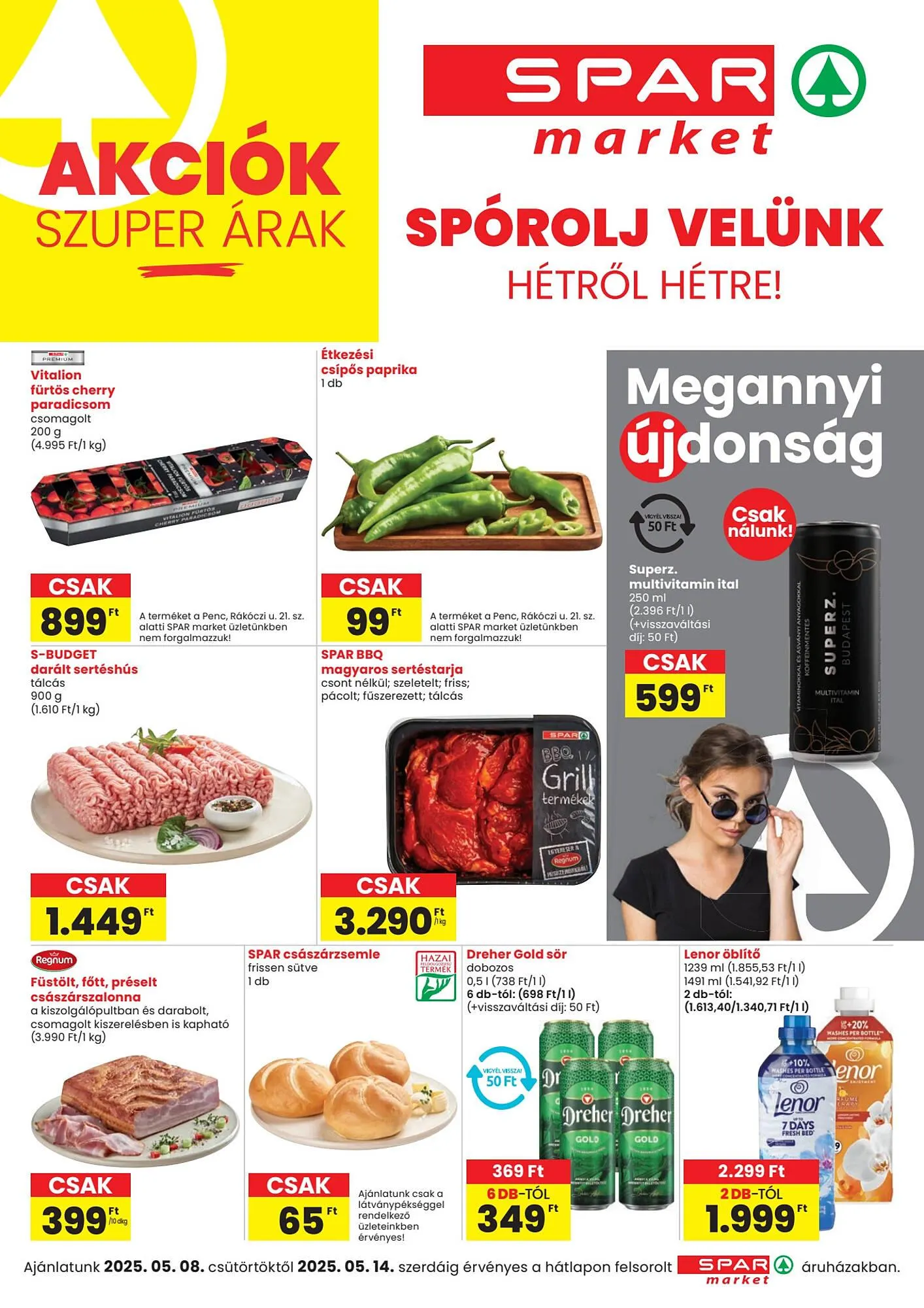 Katalógus Spar akciós újság május 8.-tól május 14.-ig 2025. - Oldal 1