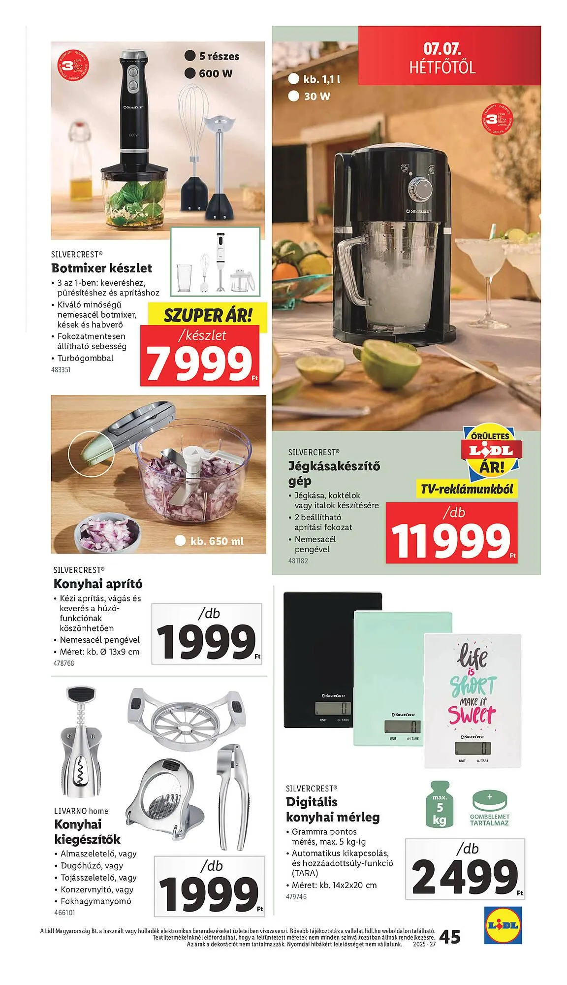 Katalógus Lidl akciós újság július 3.-tól július 9.-ig 2025. - Oldal 45