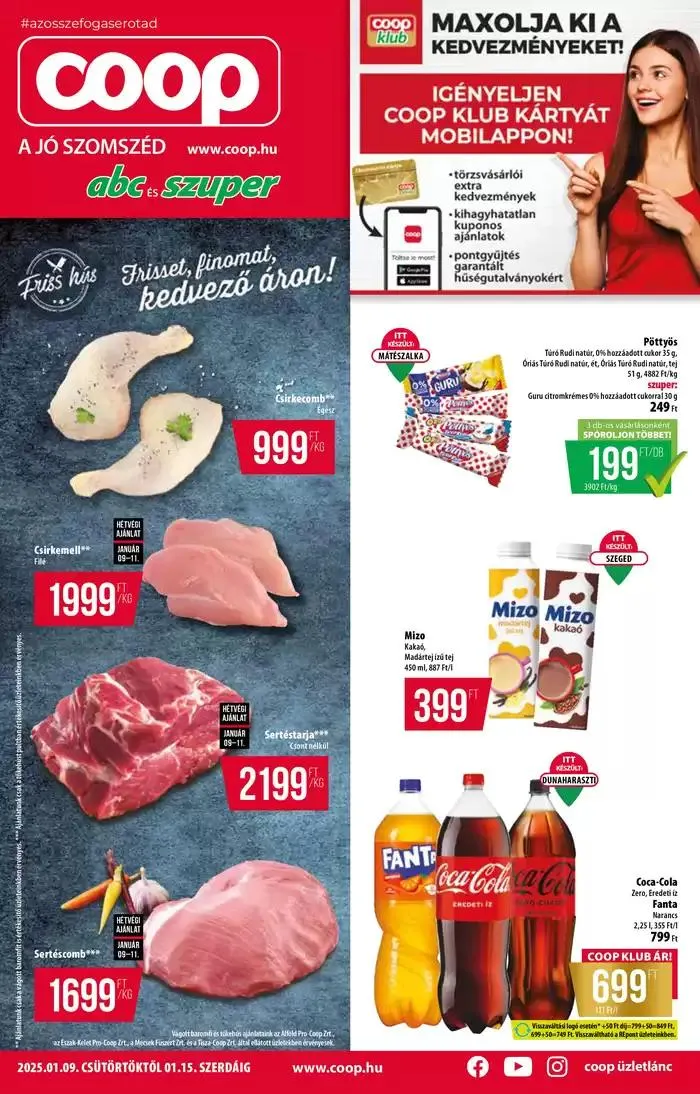 Katalógus Coop országos szórólap január 2. hét - Abc-Szuper január 9.-tól január 15.-ig 2025. - Oldal 1