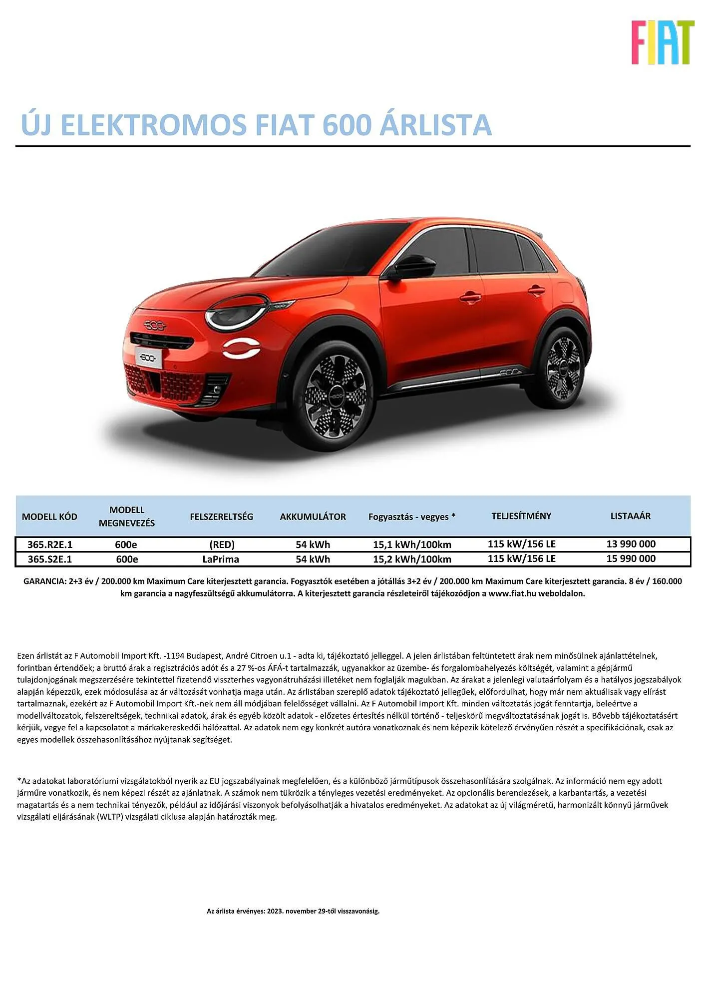 Katalógus Fiat 600E akciós újság december 13.-tól december 12.-ig 2024. - Oldal 