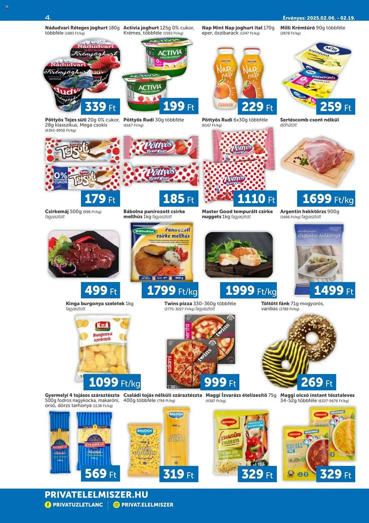 Katalógus PRIVÁT akciós újság február 6.-tól február 19.-ig 2025. - Oldal 4