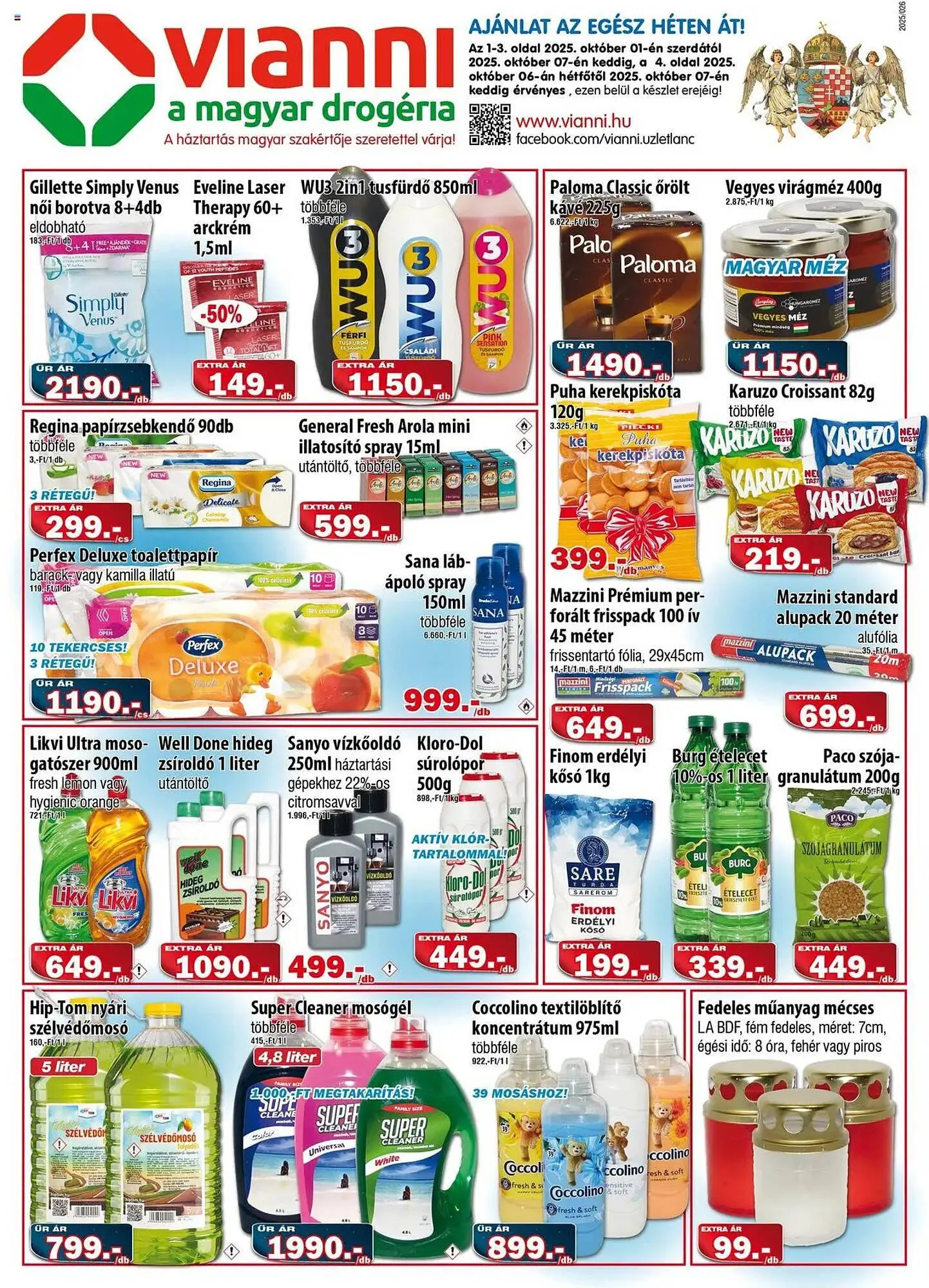 Katalógus Vianni Drogéria akciós újság október 1.-tól október 7.-ig 2025. - Oldal 1