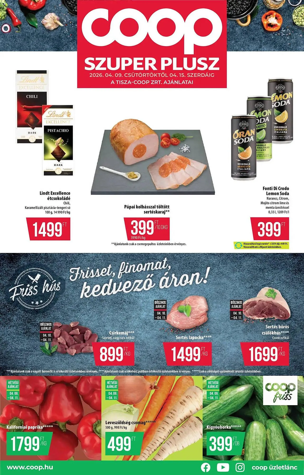Katalógus Coop akciós újság április 9.-tól április 15.-ig 2026. - Oldal 1